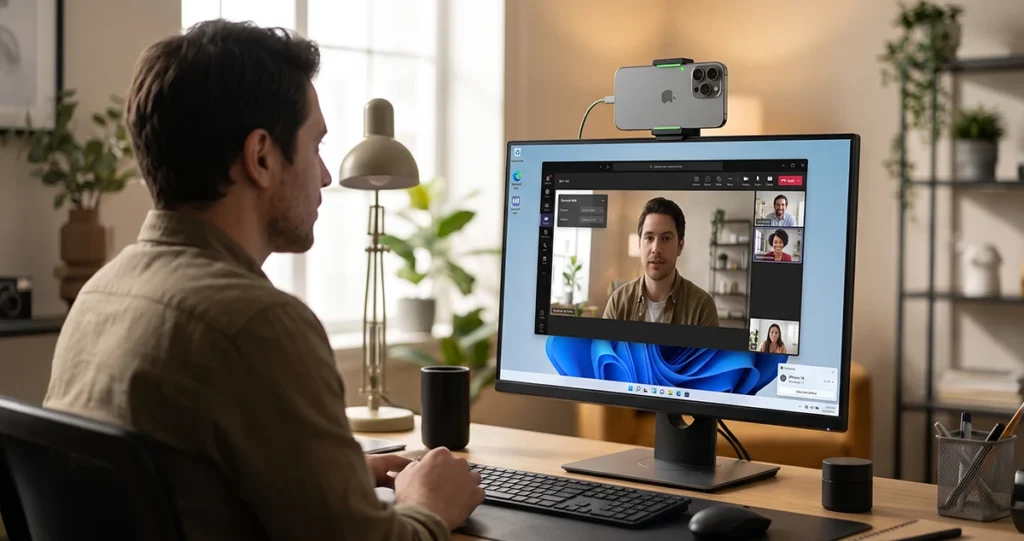 Using iPhone 18 as a Webcam on a Windows PC