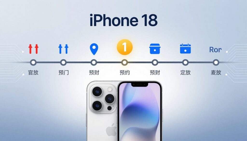 iPhone 18 release date with english text
