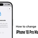 change passcode on iphone 18