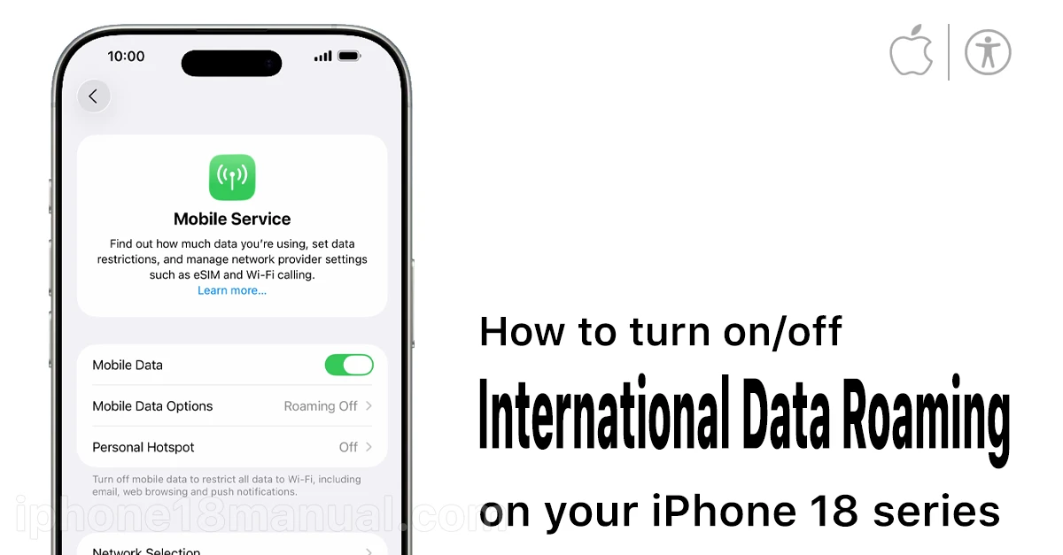 enable international data roaming on iphone 18