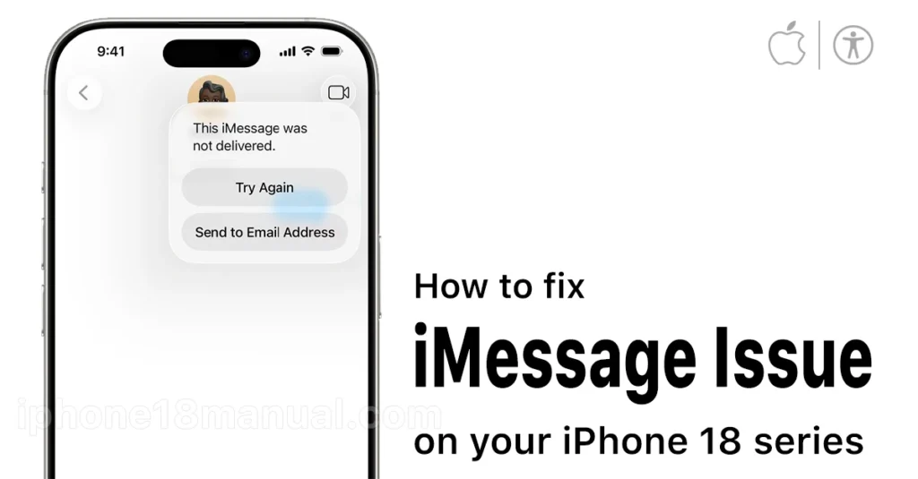 imessage not working on iphone 18 pro max