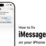 imessage not working on iphone 18 pro max