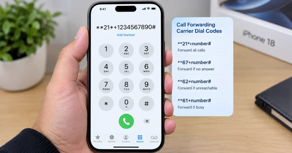 Enable Call Forwarding with Carrier Dial Codes