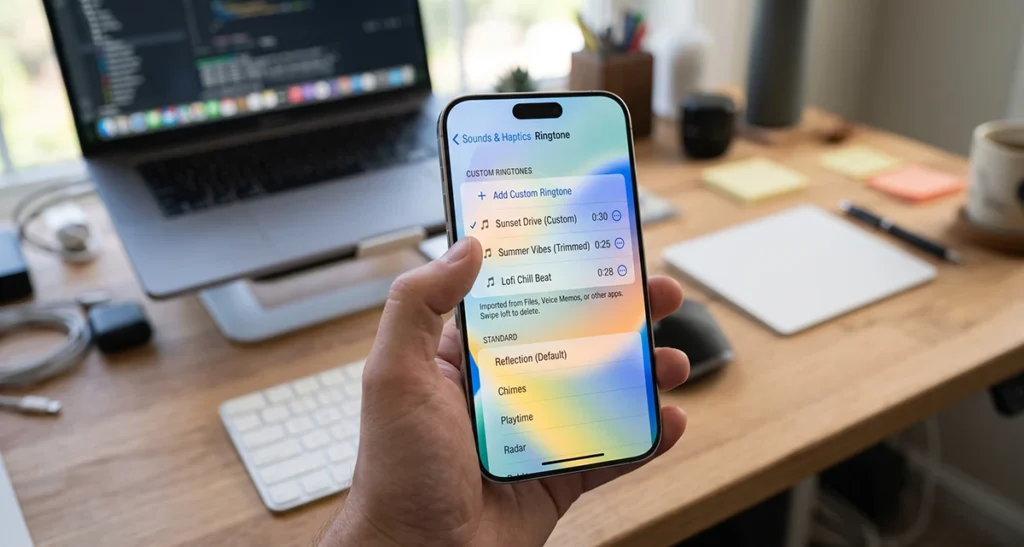 custom ringtones on iPhone 18