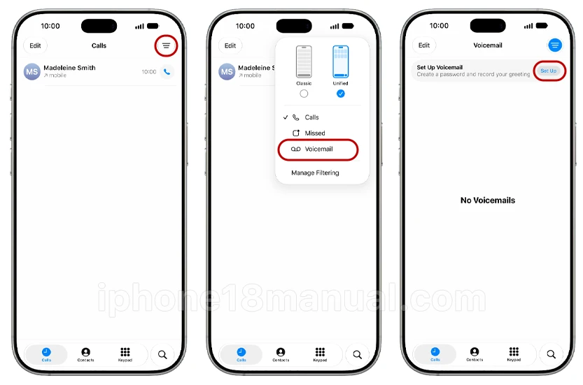 ios 27 voicemail set up