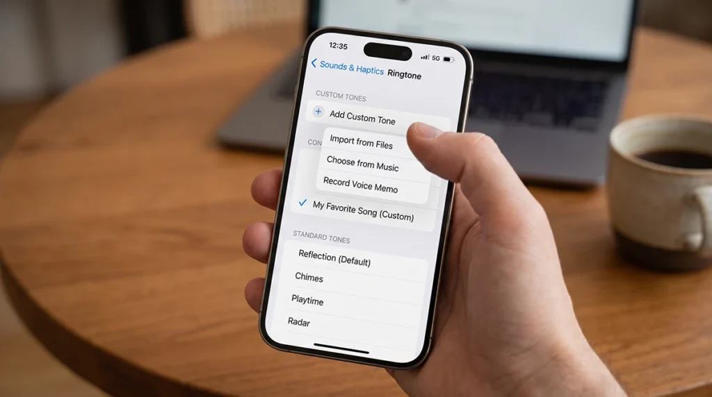 iphone 18 Set a Custom Ringtone From Settings