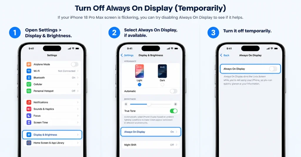 turn of always on display