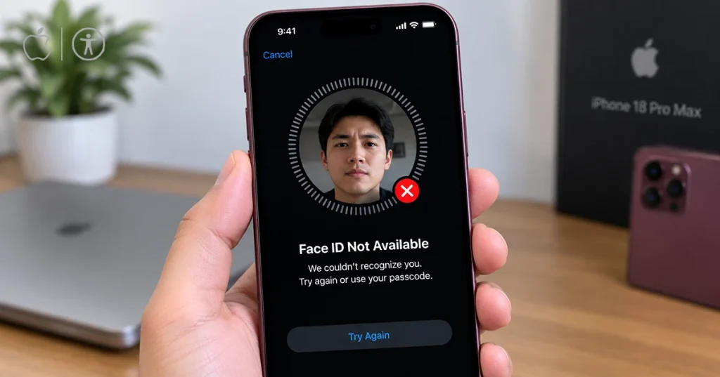 iPhone 18 Pro Max Face ID not working on the lock screen