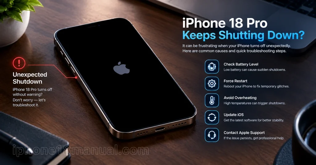 iPhone 18 Pro randomly turns off with a black screen